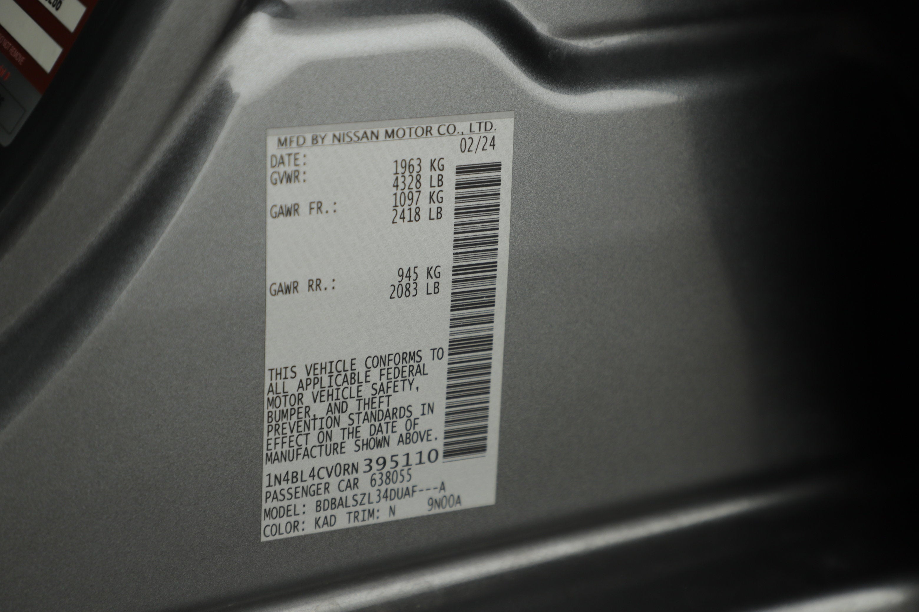 2024 Nissan Altima 2.5 SR