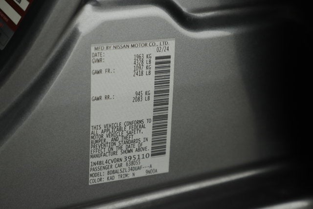 2024 Nissan Altima 2.5 SR