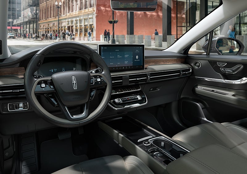 The interior dashboard of 2024 Lincoln Corsair® SUV is shown here. | Bluebonnet Motors Lincoln in New Braunfels TX