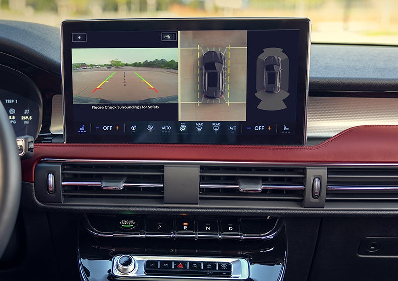 The large center touchscreen of a 2024 Lincoln Corsair® SUV is shown. | Bluebonnet Motors Lincoln in New Braunfels TX
