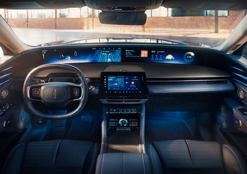 The panoramic display is shown in a 2025 Lincoln Nautilus® SUV. | Bluebonnet Motors Lincoln in New Braunfels TX